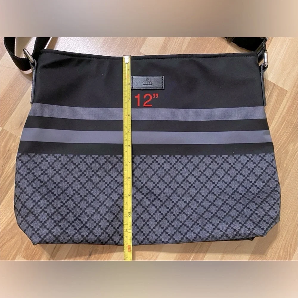 Gucci Unisex Crossbody Messenger Diamanté Nylon Shoulder Bag